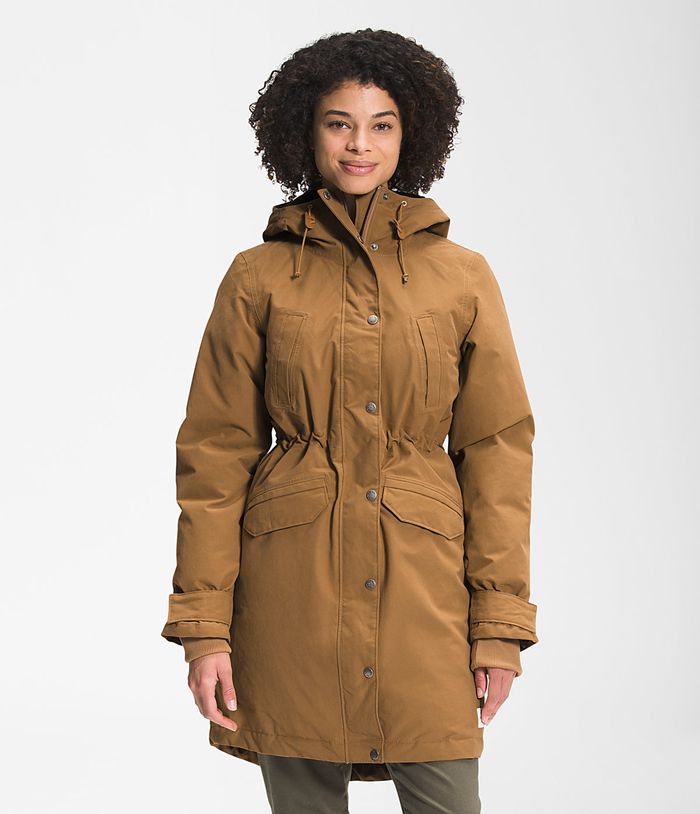 Parka The North Face Mujer Kaki Nieve Down 28407YZXH